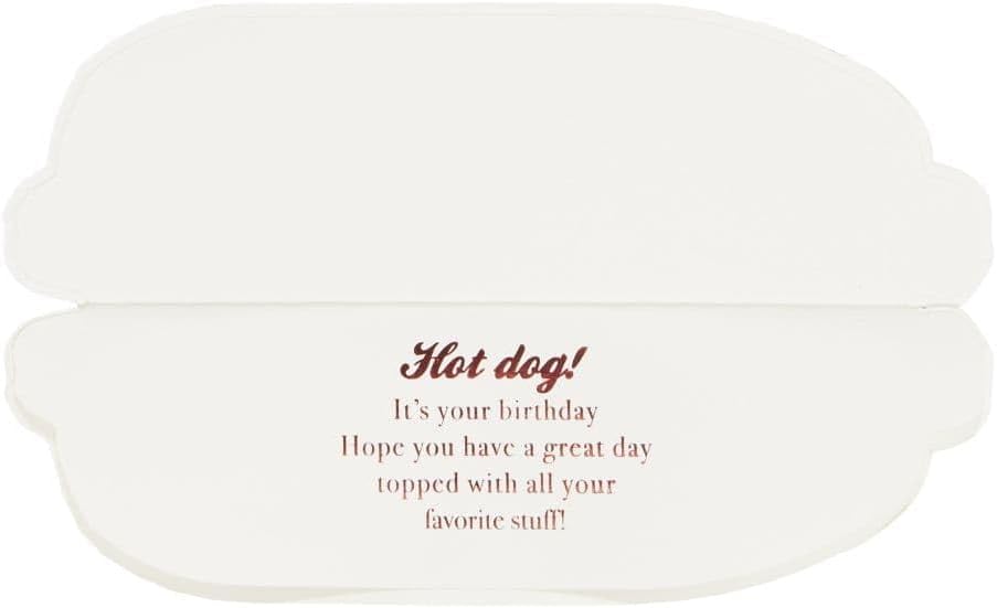 Die Cut Hot Dog Birthday Card, NIQUEA.D