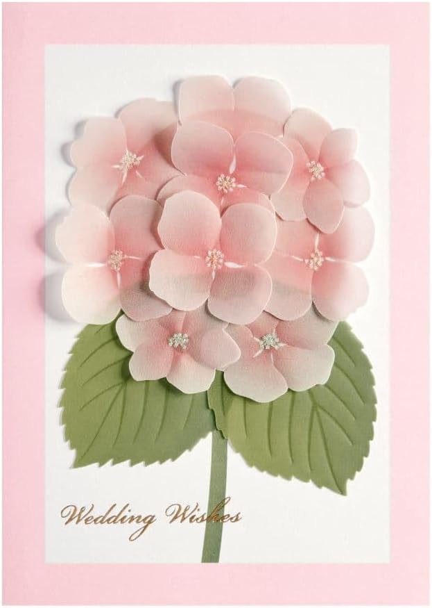 Vellum Hydrangea Wedding Card, NIQUEA.D