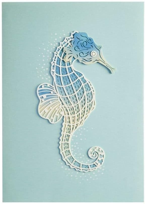 Seahorse Blank Card, NIQUEA.D