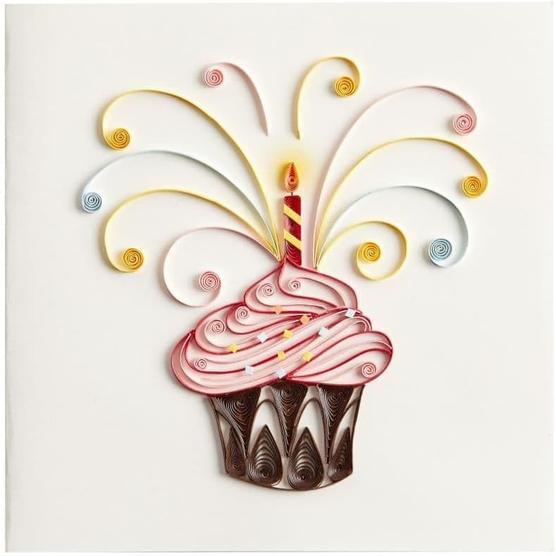 Cupcake Quilling Birthday Card, NIQUEA.D