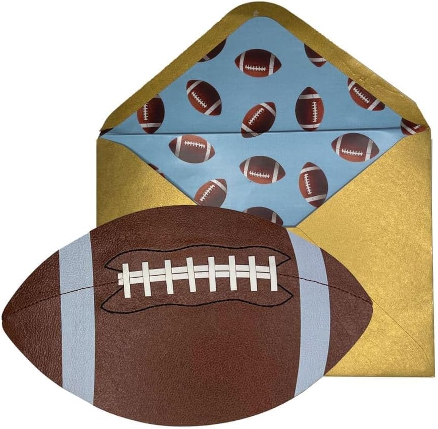 Die Cut Football Birthday Card, NIQUEA.D