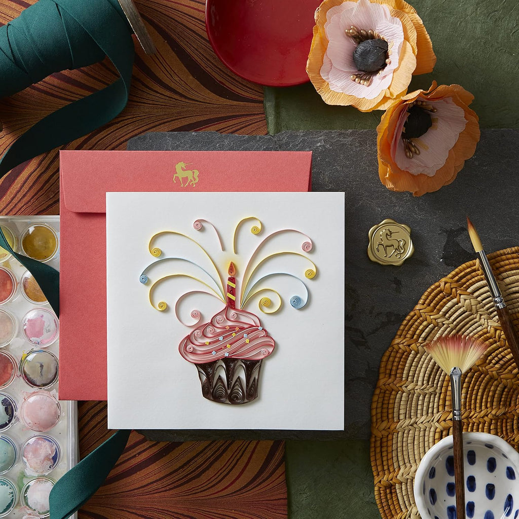 Cupcake Quilling Birthday Card, NIQUEA.D
