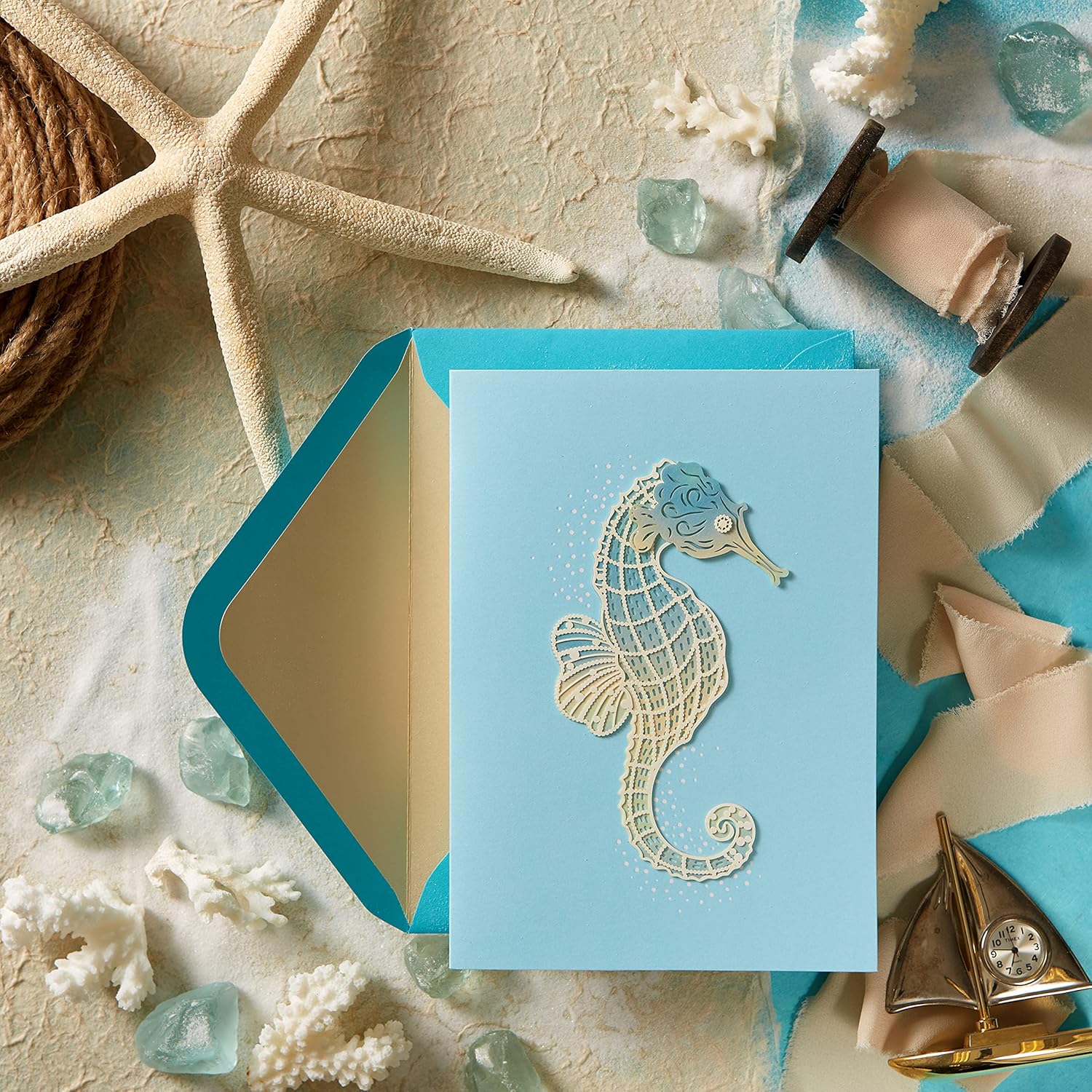 Seahorse Blank Card, NIQUEA.D