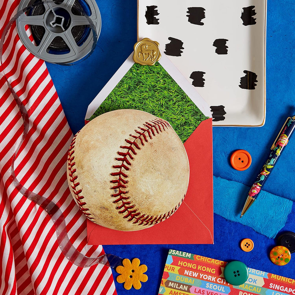 Die Cut Baseball Birthday Card, NIQUEA.D