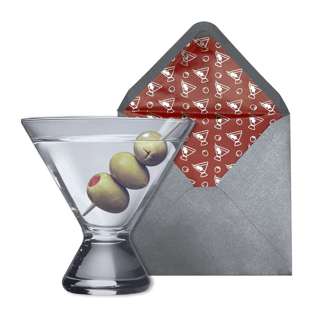 Die Cut Martini Birthday Card, NIQUEA.D